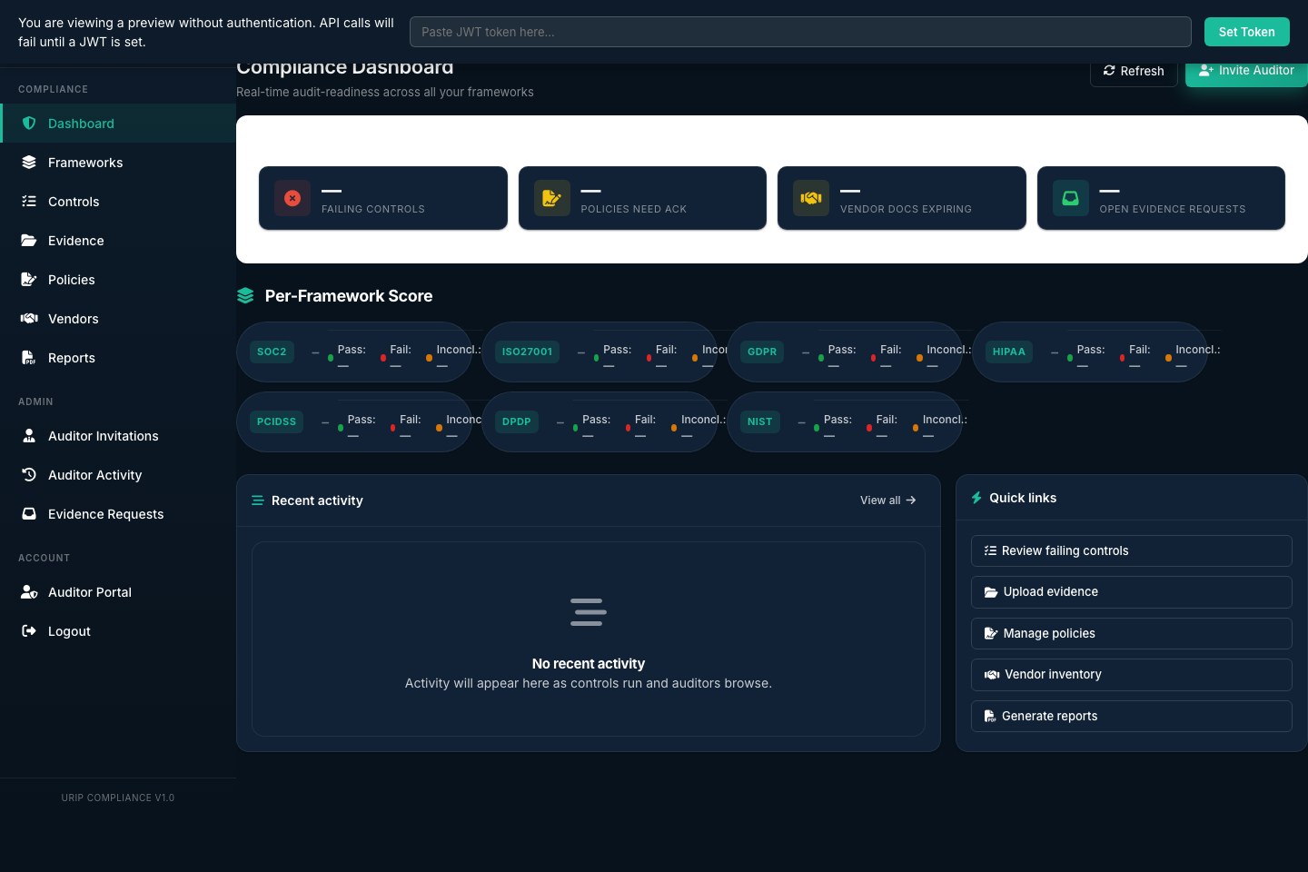 Compliance Dashboard