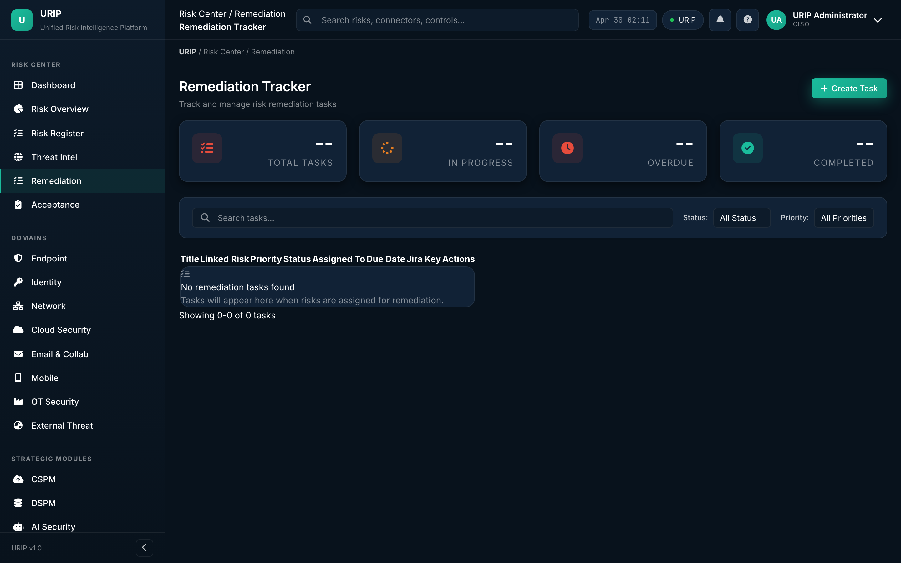 Remediation tracker