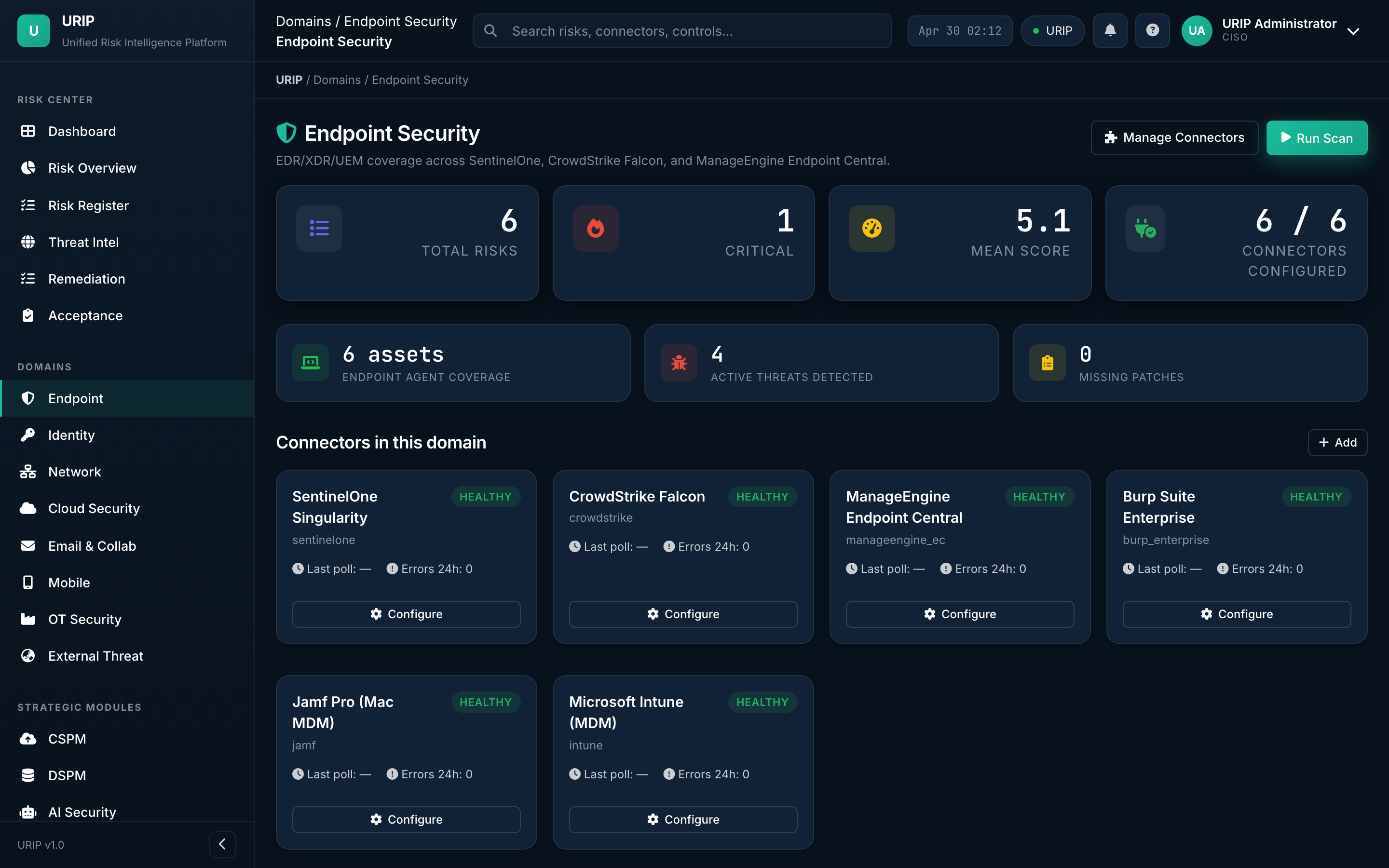 Endpoint domain
