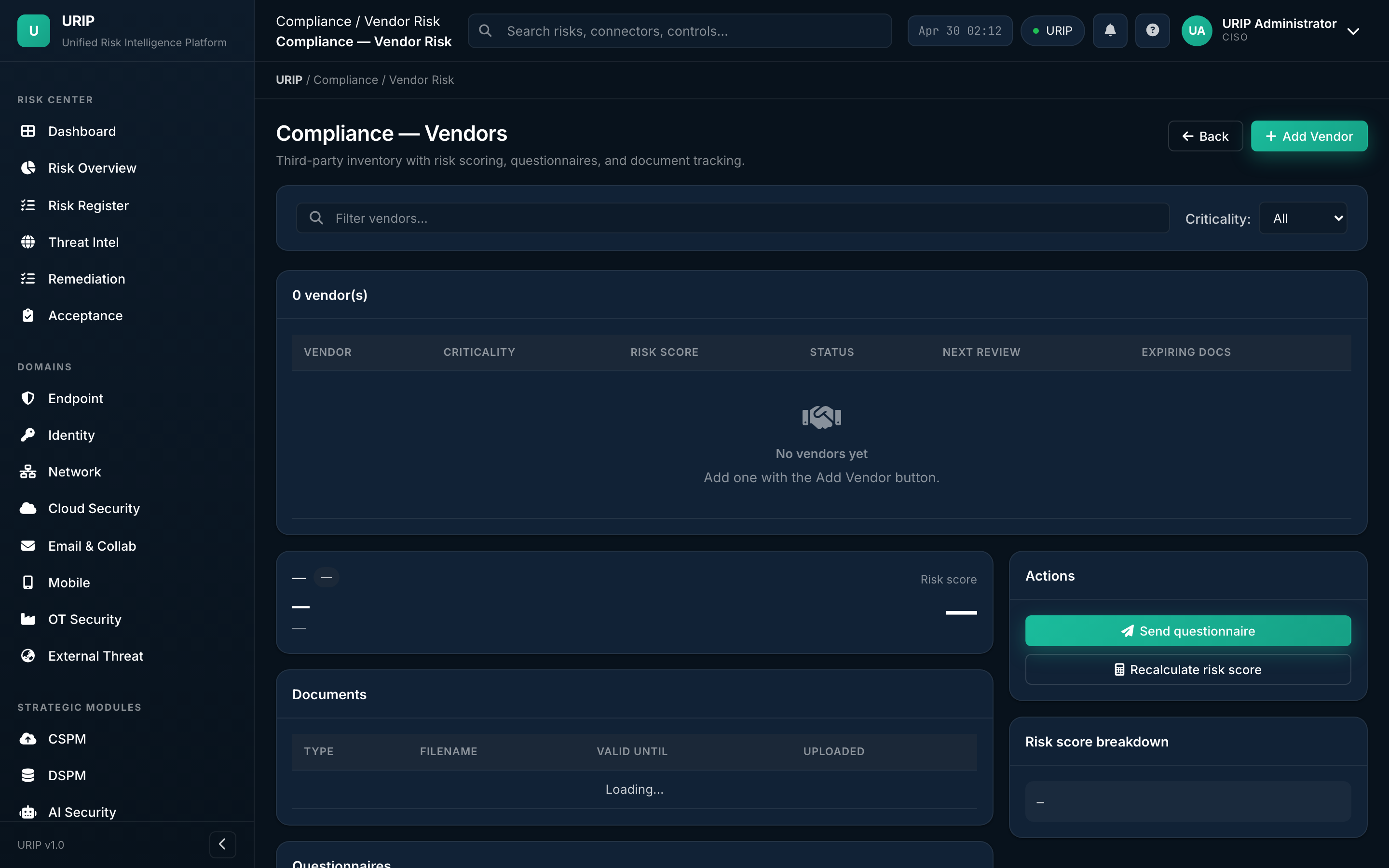 Compliance vendors